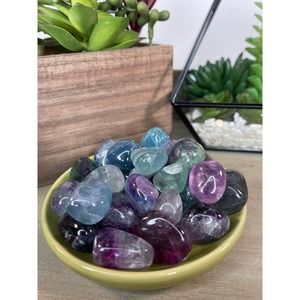 Fluorite Tumbled Crystal Stone Intuitively Chosen Large